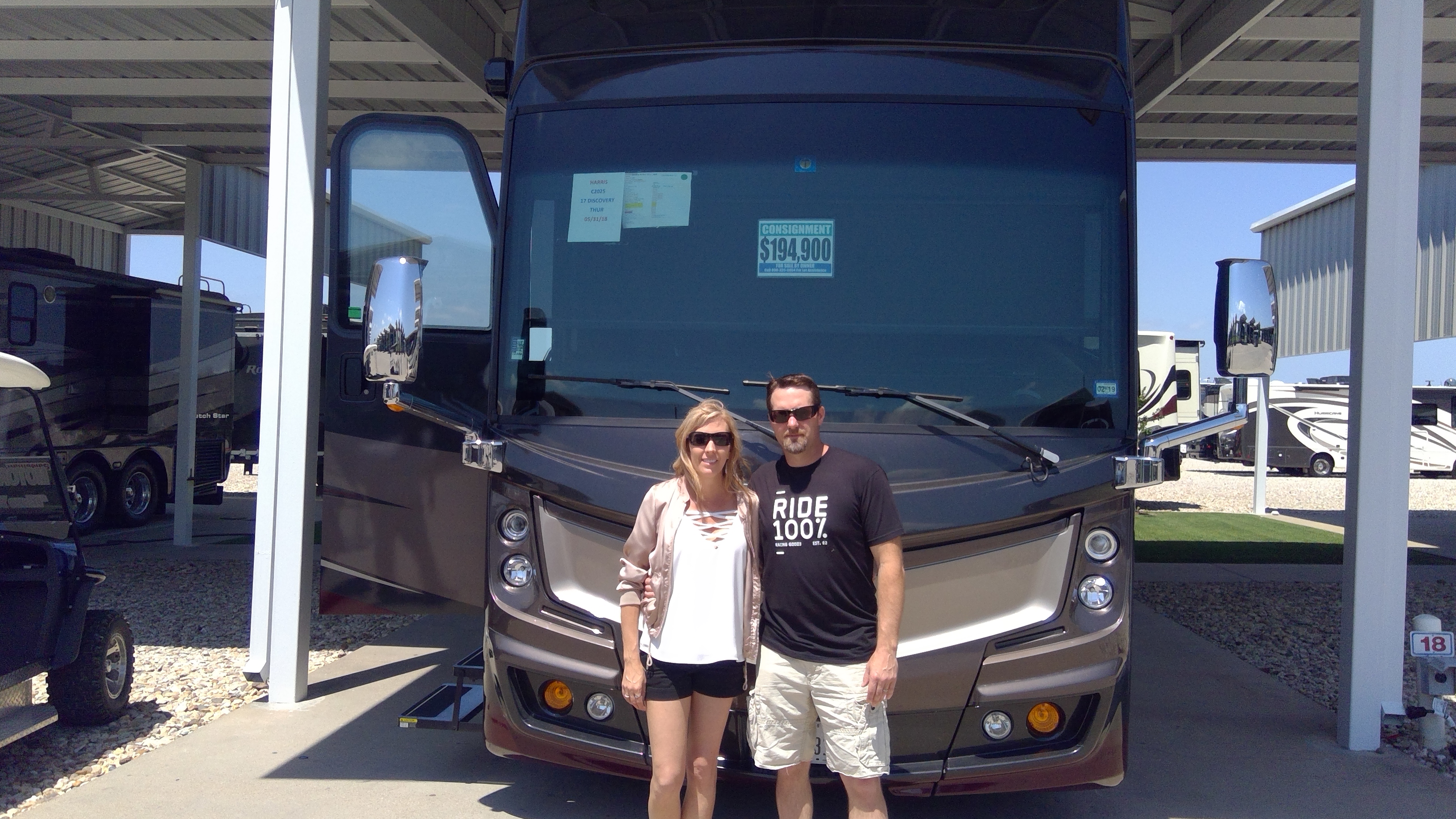 2017 Fleetwood Discovery Review, Diesel Pusher sold to the Harris’ of